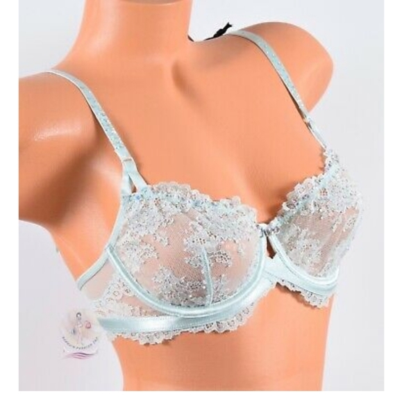 RARE Victoria's Secret Designer Collection Swarovski Exclusive Decorated Bra 36D - Picture 4 of 9